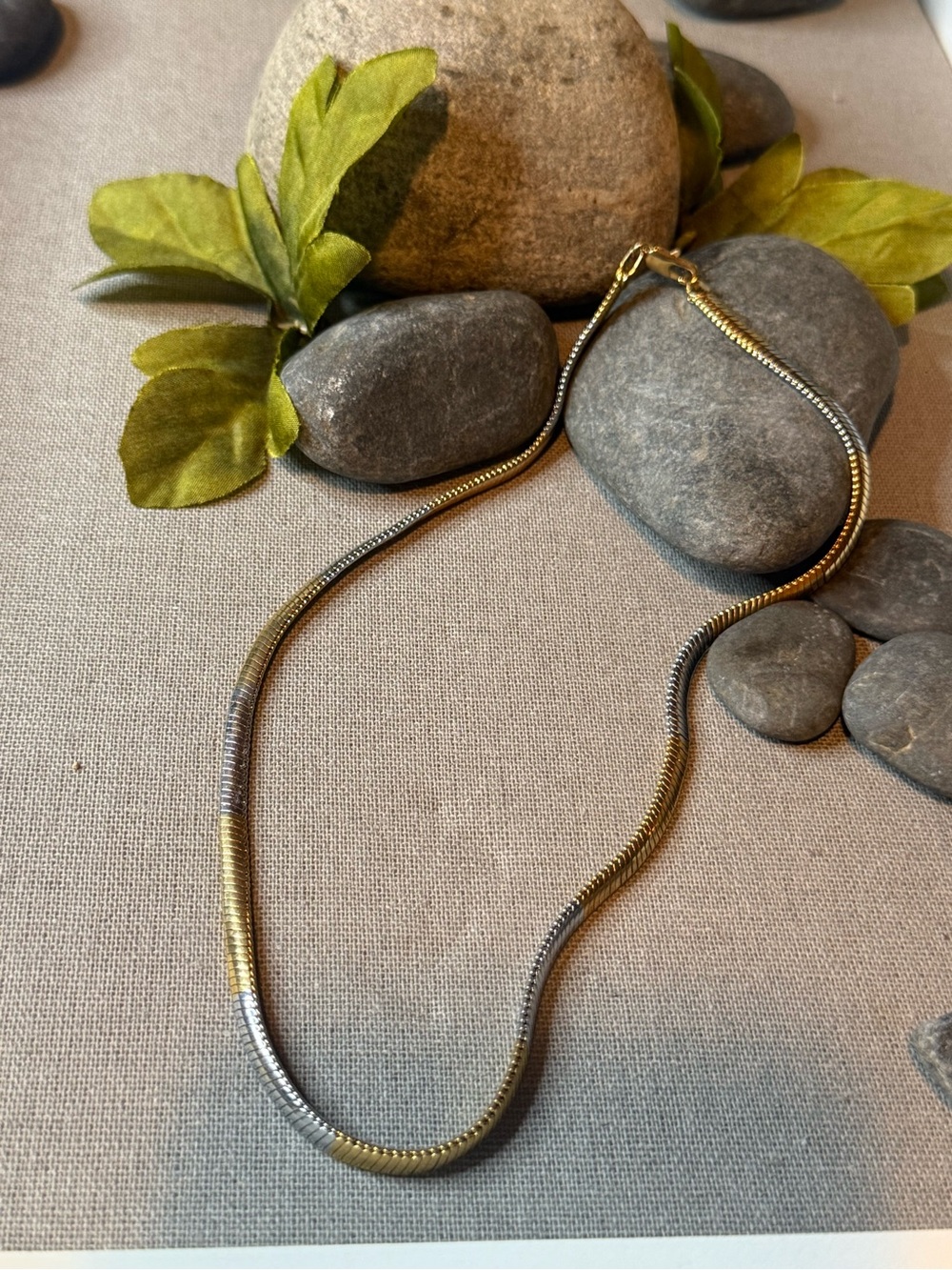 Silver and Gold Necklace